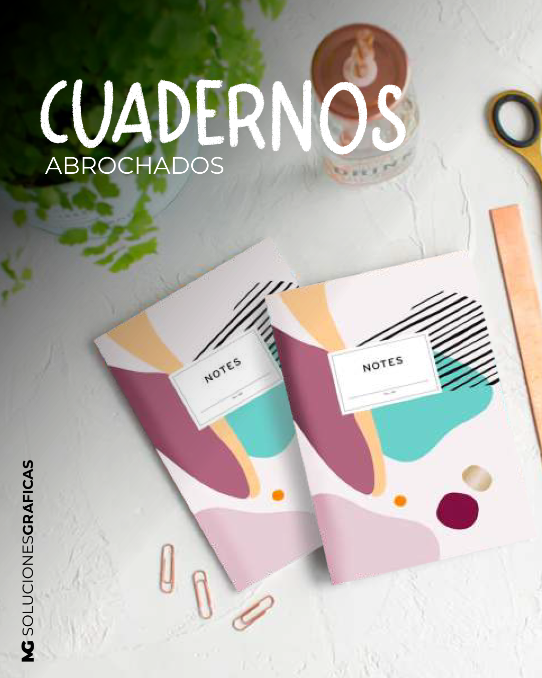 Cuadernos abrochados x 10 u